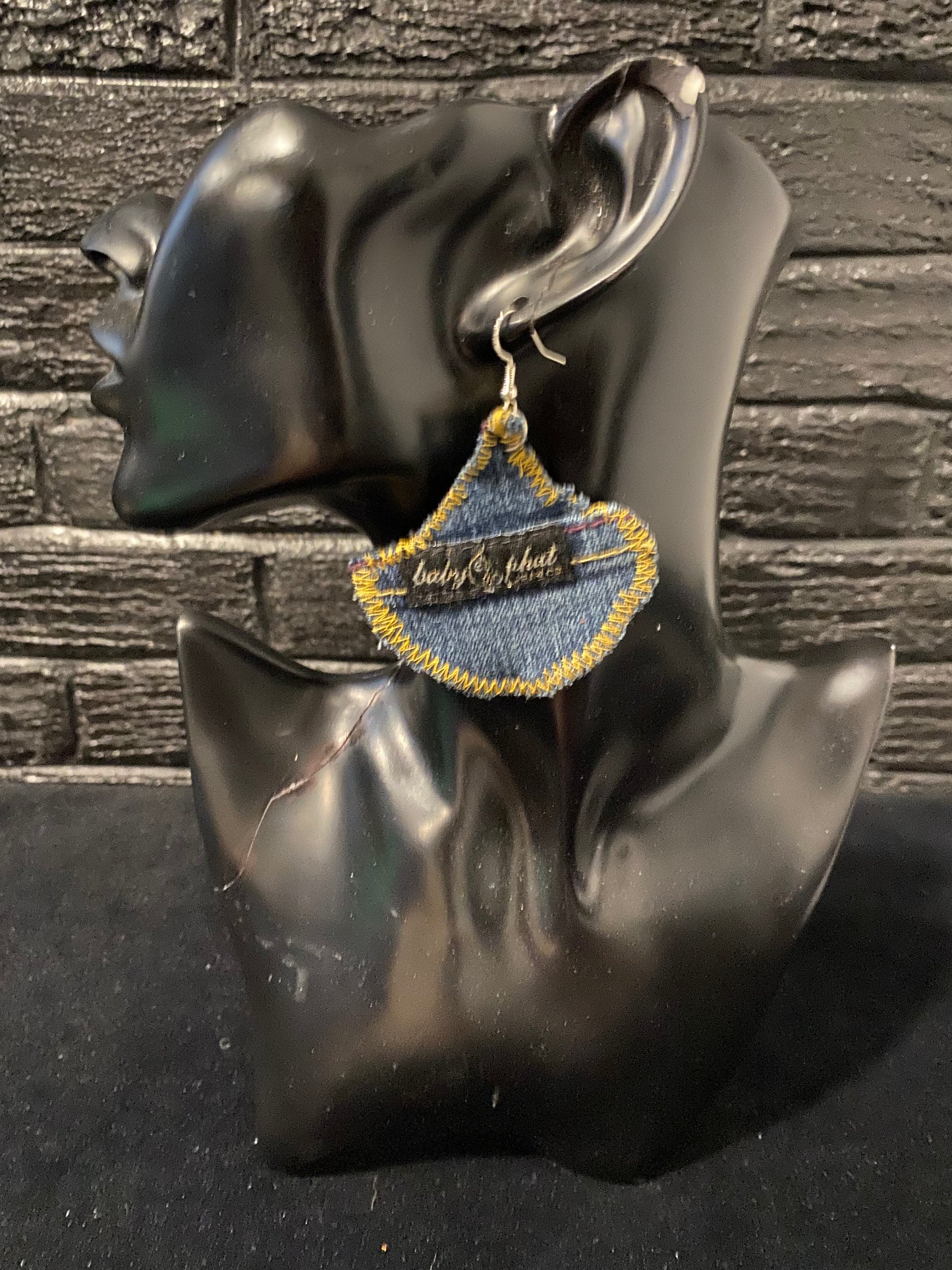 Medium Denim Gingko Leaf