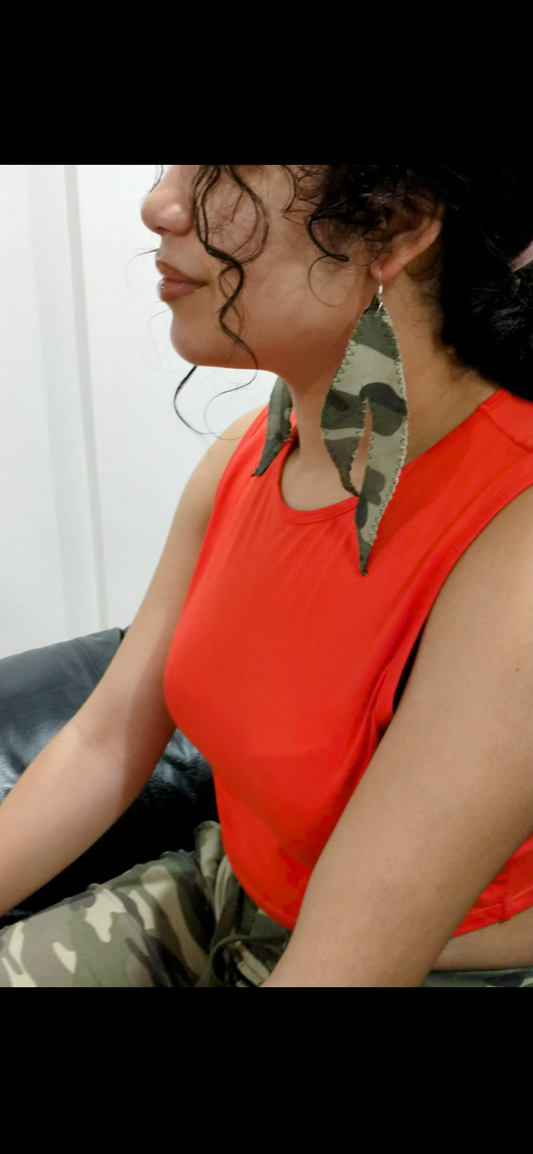 Large Camo High Heel Boots