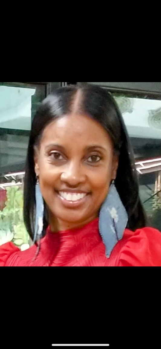 Large Denim High Heel Boot Earrings