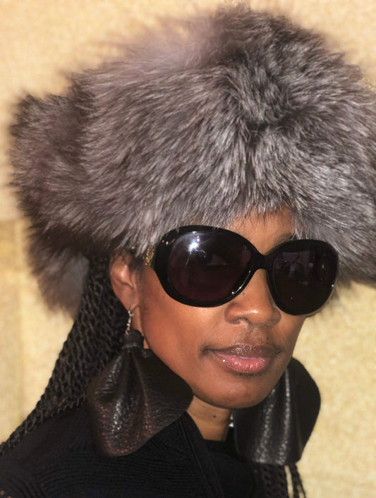 Elephant Ears Leather Earrings Large