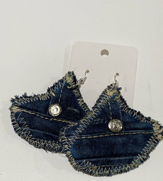 Medium Denim Gingko Leaf