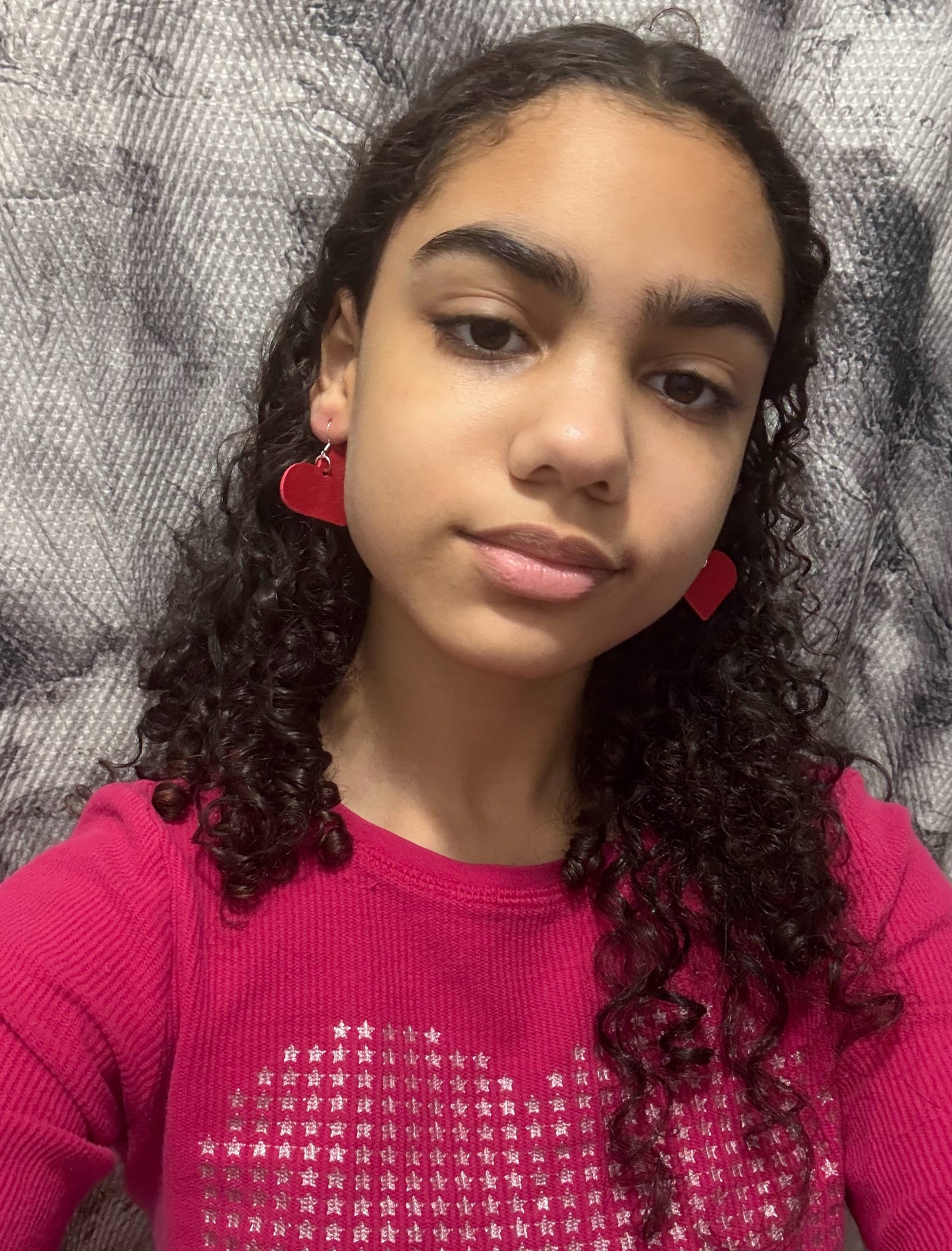 Small leather hearts Earrings